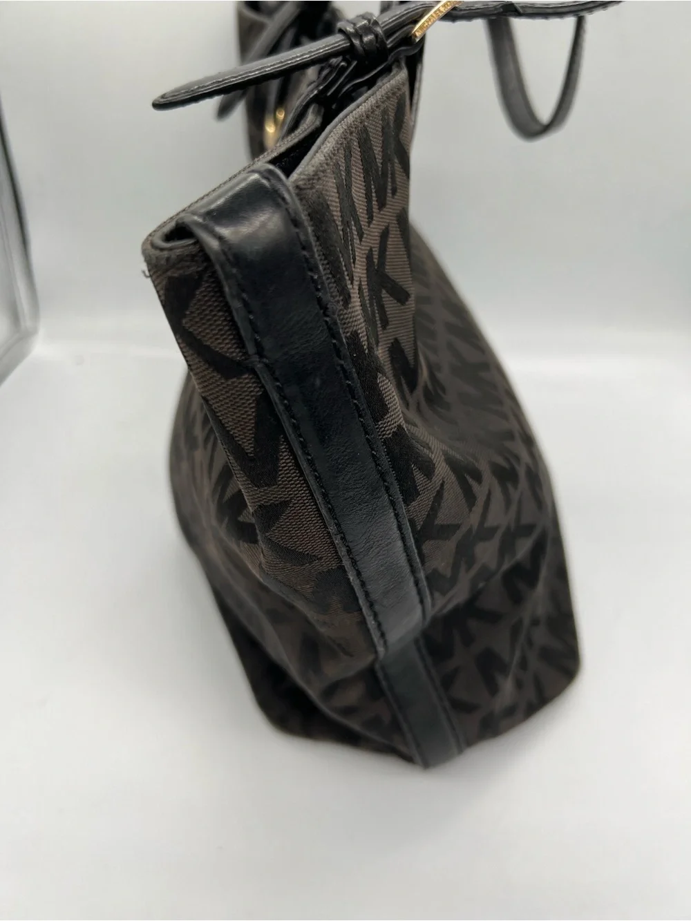 Michael Kors Black MK Logo Tote Bag